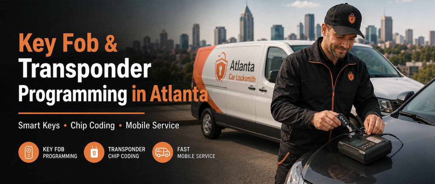 Key fob and transponder programming in Atlanta