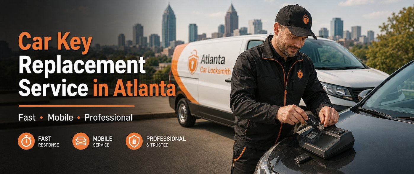 Car key replacement and cutting in Atlanta